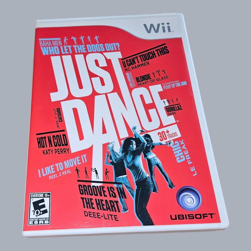 Just Dance Nintendo Wii Game 2009 Ubisoft RVL-P-SDNE 30+ Tracks E10+ CIB